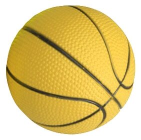 Camon игрушка Мяч баскетбольный резиновый, желтый (125 г)