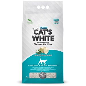 Cat's White наполнитель комкующийся с ароматом марсельского мыла для кошачьего туалета (8,5 кг)