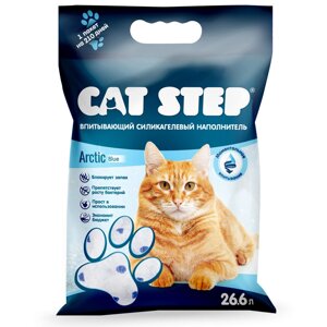 Cat Step впитывающий силикагелевый наполнитель, Arcticl Blue (12,4 кг)