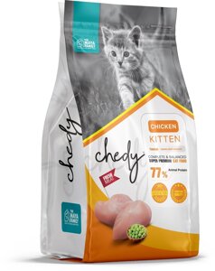 Chedy сухой корм для котят, с курицей (1,5 кг)