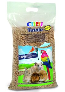 Cliffi (Италия) кукурузный наполнитель для грызунов: 100% органик (3,7 кг)