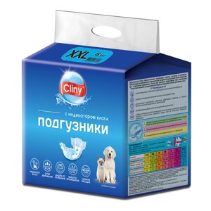 Cliny подгузники для собак 25-40 кг (XXL (6шт