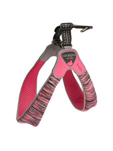 Cortina мягкая шлейка POWERMIX, розовый меланж (обхват груди 20-30 см/0,8-3 кг) (Harness Powermix pink MELANGE SZ 1) (20-30 см)