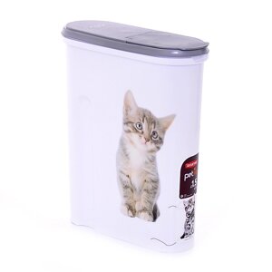 Curver PetLife контейнер для корма "Кошка" на 1,5 кг, 25 х 10 х 30 см (405 г)