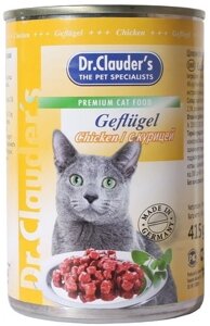 Dr. Clauder's консервы для кошек с курицей (415 г)