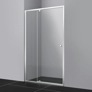 Душевая дверь в нишу WasserKRAFT Aula 11P 100х190 стекло прозрачное, профиль хром