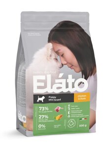 Elato корм для щенков мелких пород с курицей и уткой (2 кг)
