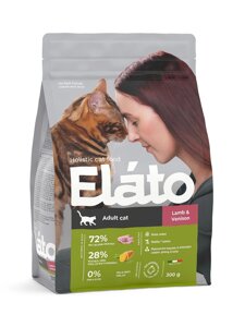 Elato корм для взрослых кошек с ягненком и олениной (1,5 кг)