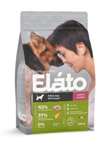 Elato корм для взрослых собак мелких пород с ягненком и олениной (2 кг)