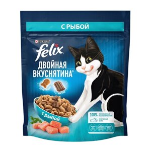 Felix двойная вкуснятина для взрослых кошек, с рыбой (200 г)