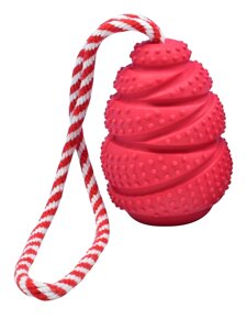 Ferribiella аксессуары игрушка для собак со шнуром "1000 кг", красная (L)