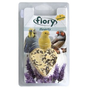 Fiory био-камень для птиц, с лавандой в форме сердца (45 г)