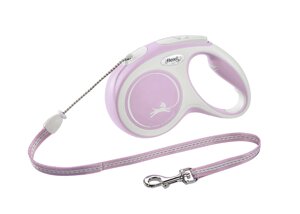 Flexi рулетка-трос для собак, розовая (119 г)
