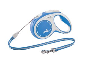 Flexi рулетка-трос для собак, синяя (12кг, 5м)