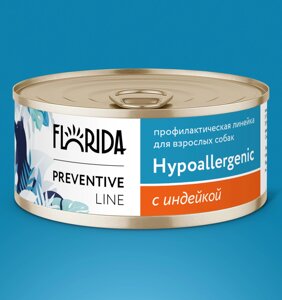 Florida Preventive Line консервы hypoallergenic для собак "Гипоаллергенные" с индейкой (100 г)