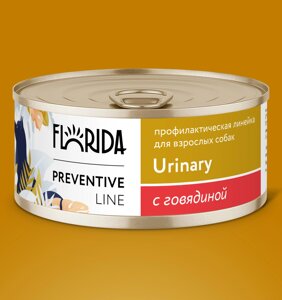 Florida Preventive Line консервы urinary для собак "Профилактика образования мочевых камней" с говядиной (100 г)