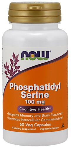 Фосфатидилсерин, 100 мг, 60 капсул, годен до 09.2024