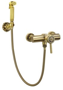 Гигиенический душ Bronze de Luxe Windsor 10133 со смесителем + настенный держатель