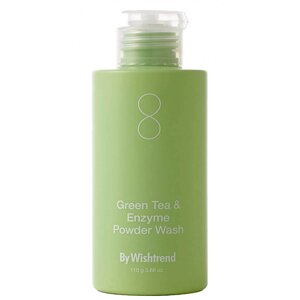 Green Tea & Enzyme Powder Wash Энзимная пудра с зелёным чаем 110 g, BY WISHTREND