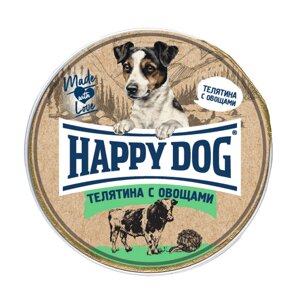 Happy dog паштет "Телятина с овощами"125 г)