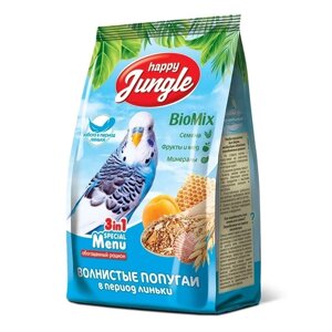 Happy Jungle корм для волнистых попугаев при линьке 500 г (500 г)
