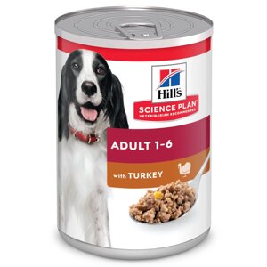 Hill's консервы консервы для взрослых собак с индейкой (370 г)
