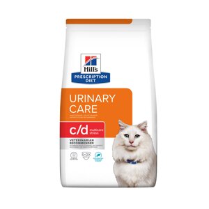 Hill's Prescription Diet сухой корм для кошек C/d профилактика МКБ при стрессе с рыбой (Urinary Stress) (1,5 кг)