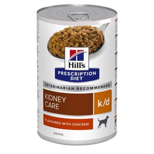 Hill's вет. консервы prescription Diet k/d Kidney Care, влажный диетический корм для собак при хронической болезни почек (370 г)