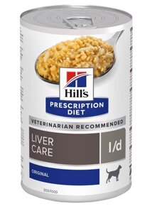 Hill's вет. консервы prescription Diet l/d Liver Care, влажный диетический корм для собак при заболеваниях печени (4,44 кг)