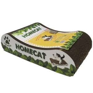 Homecat когтеточка"Мятная волна", гофрокартон, 41х24х10 см (500 г)
