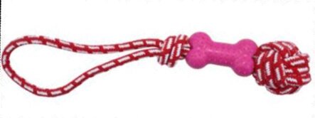 Homepet игрушка для собак: Косточка на веревке (133 г)