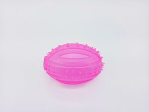 Homepet игрушка для собак: Мяч для регби с шипами и пищалкой, 8.9см (75 г)