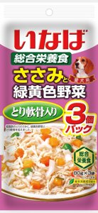 Inaba паучи Куриное филе с овощами и куриными хрящами для собак, 3 шт (240 г)