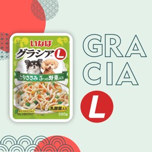 Inaba влажный корм для собак куриное филе с овощами в желе (280 г)
