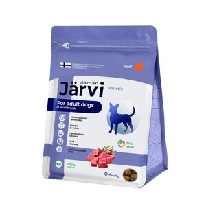 Jarvi сухой корм для взрослых собак мелких пород с говядиной (400 г)