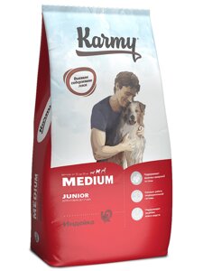 Karmy сухой корм для щенков средних пород с индейкой (14 кг)