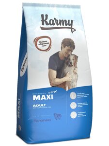 Karmy сухой корм для взрослых собак крупных пород старше 1 года с телятиной (14 кг)