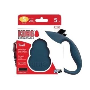 Kong рулетки рулетка для собак "Trail" синяя, лента (M)