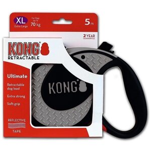 Kong рулетки рулетка для собак "Ultimate" серая, лента (610 г)