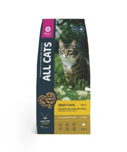 Корм All Cats сухой для взрослых кошек с курицей (350 г)