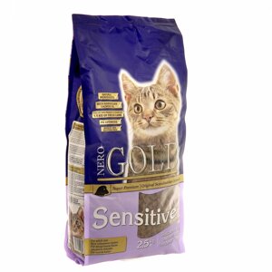 Корм NERO GOLD super premium для кошек с чувствительным пищеварением, с ягнёнком (800 г)