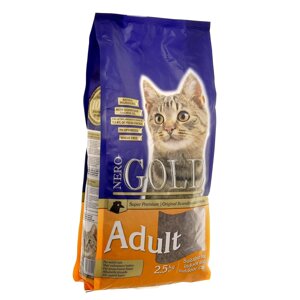 Корм NERO GOLD super premium indoor для взрослых кошек, с курицей и цельным рисом (800 г)