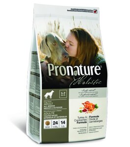 Корм Pronature holistic для взрослых собак: Индейка с клюквой (2,72 кг)