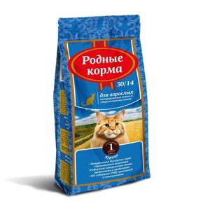 Корм Родные корма сухой корм для взрослых стерилизованных кошек (10 кг)