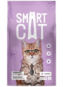 Корм Smart Cat для стерилизованных кошек с кроликом (1,4 кг)