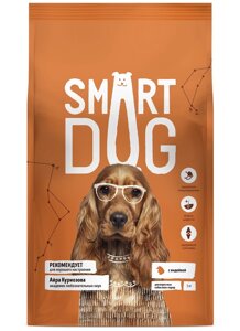 Корм Smart Dog для взрослых собак с индейкой (18 кг)