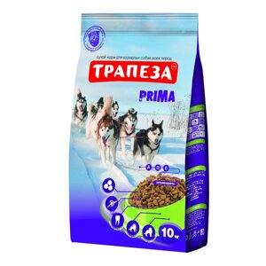 Корм Трапеза "Прима" с говядиной для активных собак (10 кг)