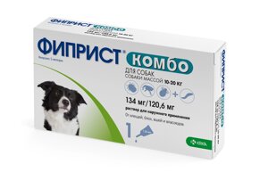 KRKA фиприст Комбо для собак 10-20 кг, 1.34 мл (20 г)
