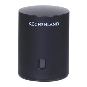 Kuchenland Пробка для винной бутылки, 6 см, вакуумная, с окном установки даты, пластик, черная, Bar