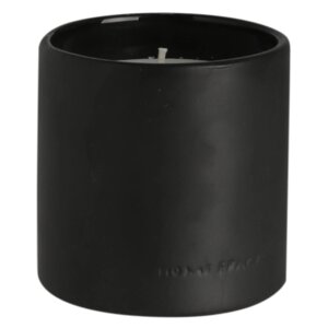 Kuchenland Свеча ароматическая, 9 см, в подсвечнике, керамика, черная, Black forest, B&W